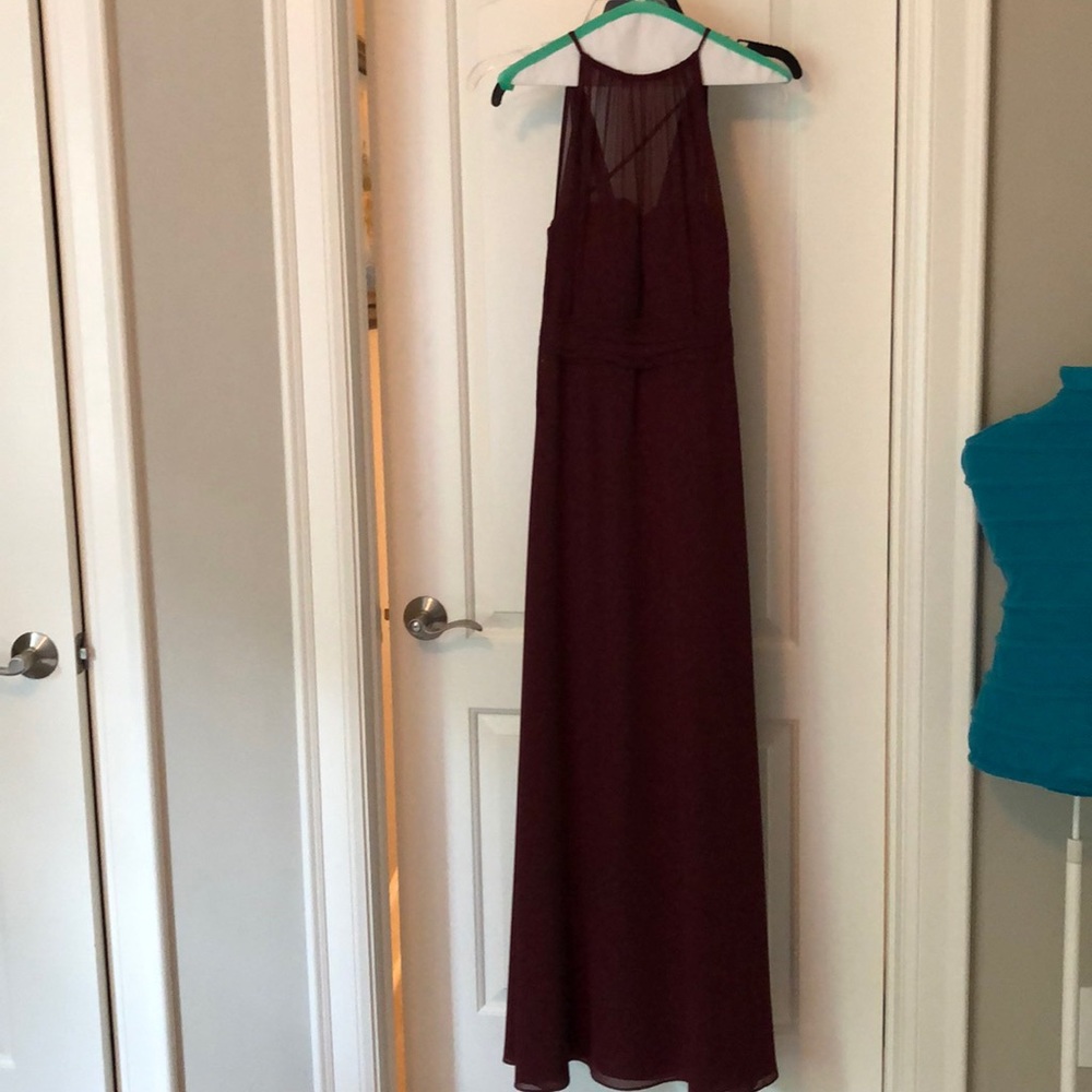 Bill levkoff style 1214 wine colored dress